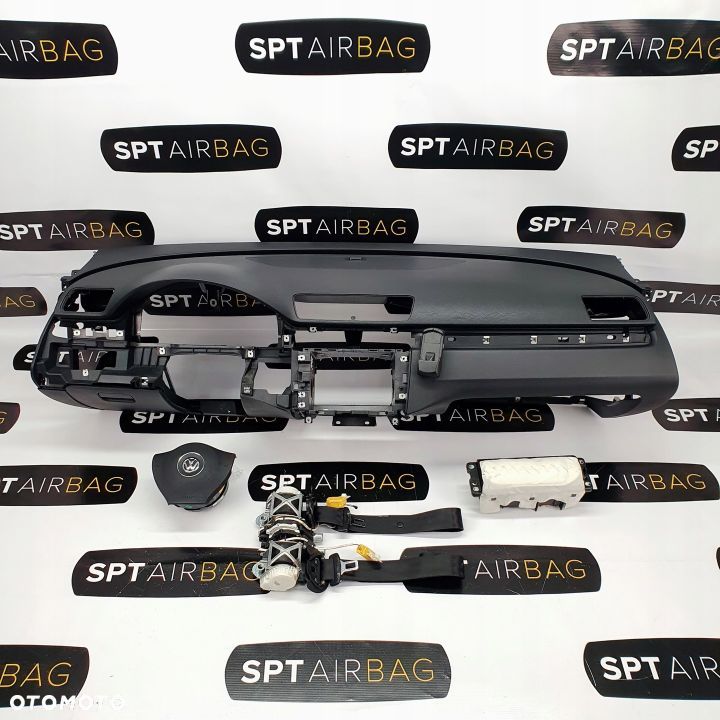 VW PASSAT B6 DESKA ROZDZIELCZA KONSOLA KOKPIT PULPIT PODUSZKI AIRBAG AIR BAG PASY KIT SET - 1