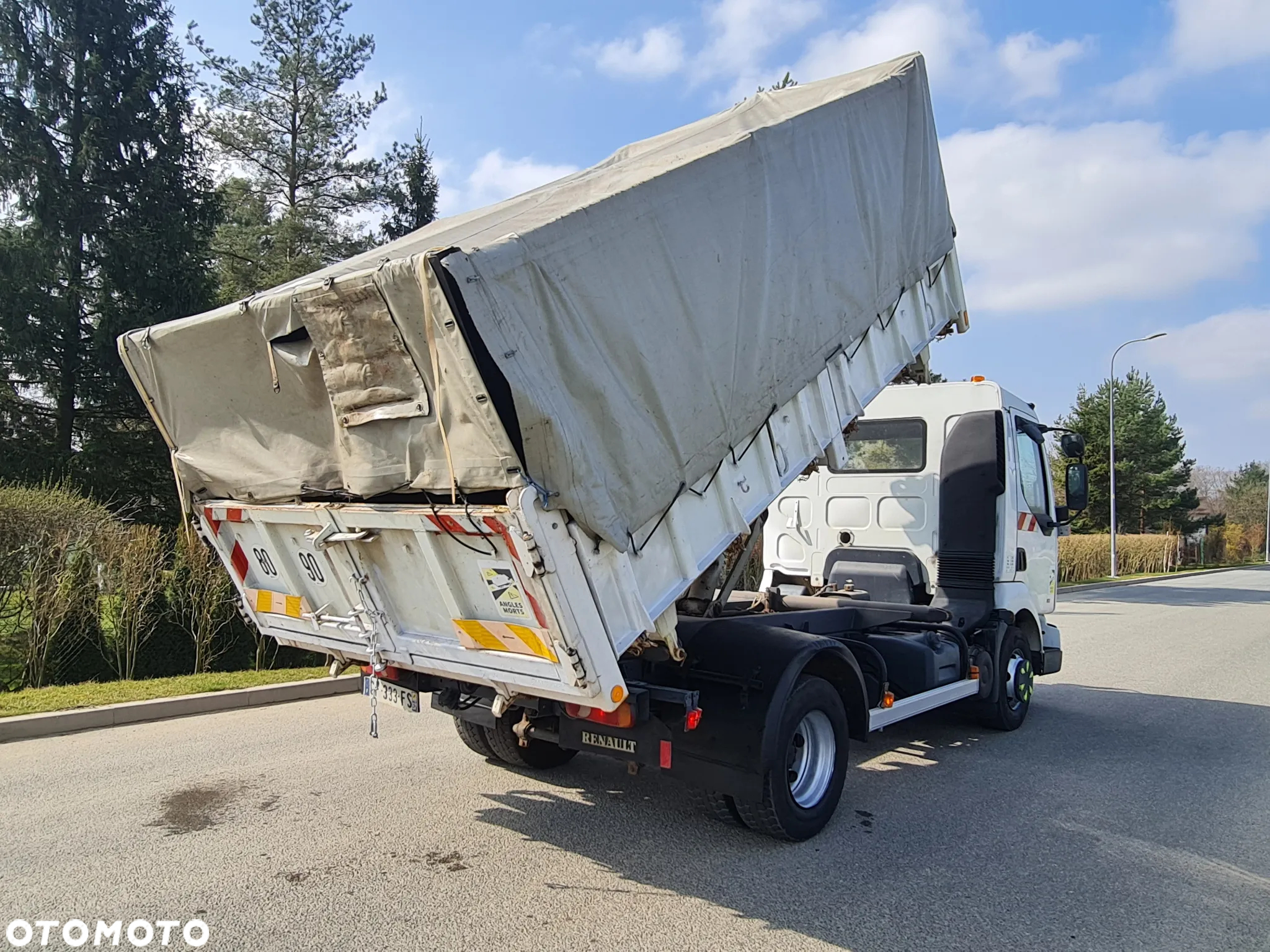 Renault Midlum Wywrotka 3 str Czołownica Specjalny Tylko 116 tys km Plandeka - 15