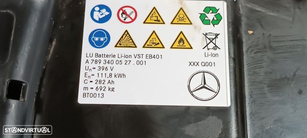 BATERIA MERCEDES EQS 450+ REF: A7893400527 | A7893402429 - 7