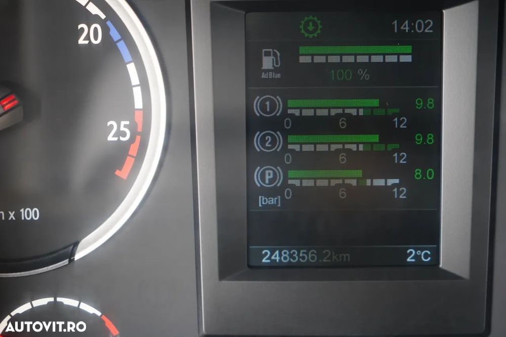 Scania G 370 / 6x4 / BASCULĂ SPATE + HIAB 144E S-3 HDS / RADIOCOMANDĂ / ROTATOARE / FURCĂ PENTRU PALEȚI / EURO 6 / - 37