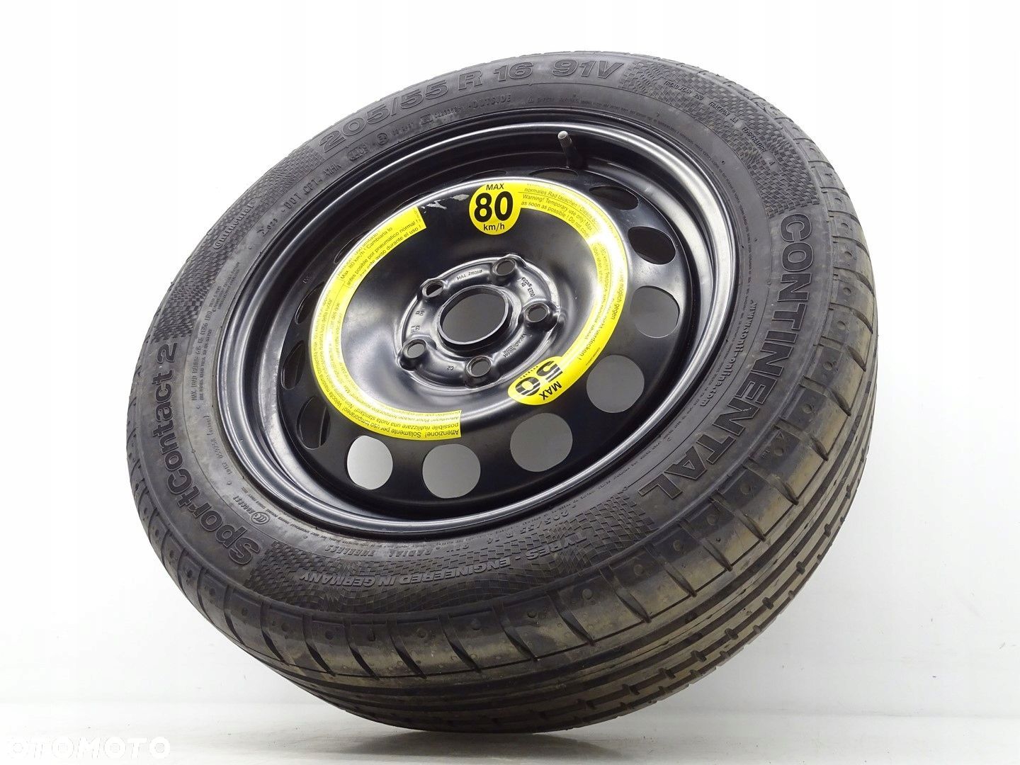 KOŁO DOJAZDOWE ZAPASOWE R16 SKODA SUPERB II 3T 5X112 6.5J ET50 1K0601027K - 1