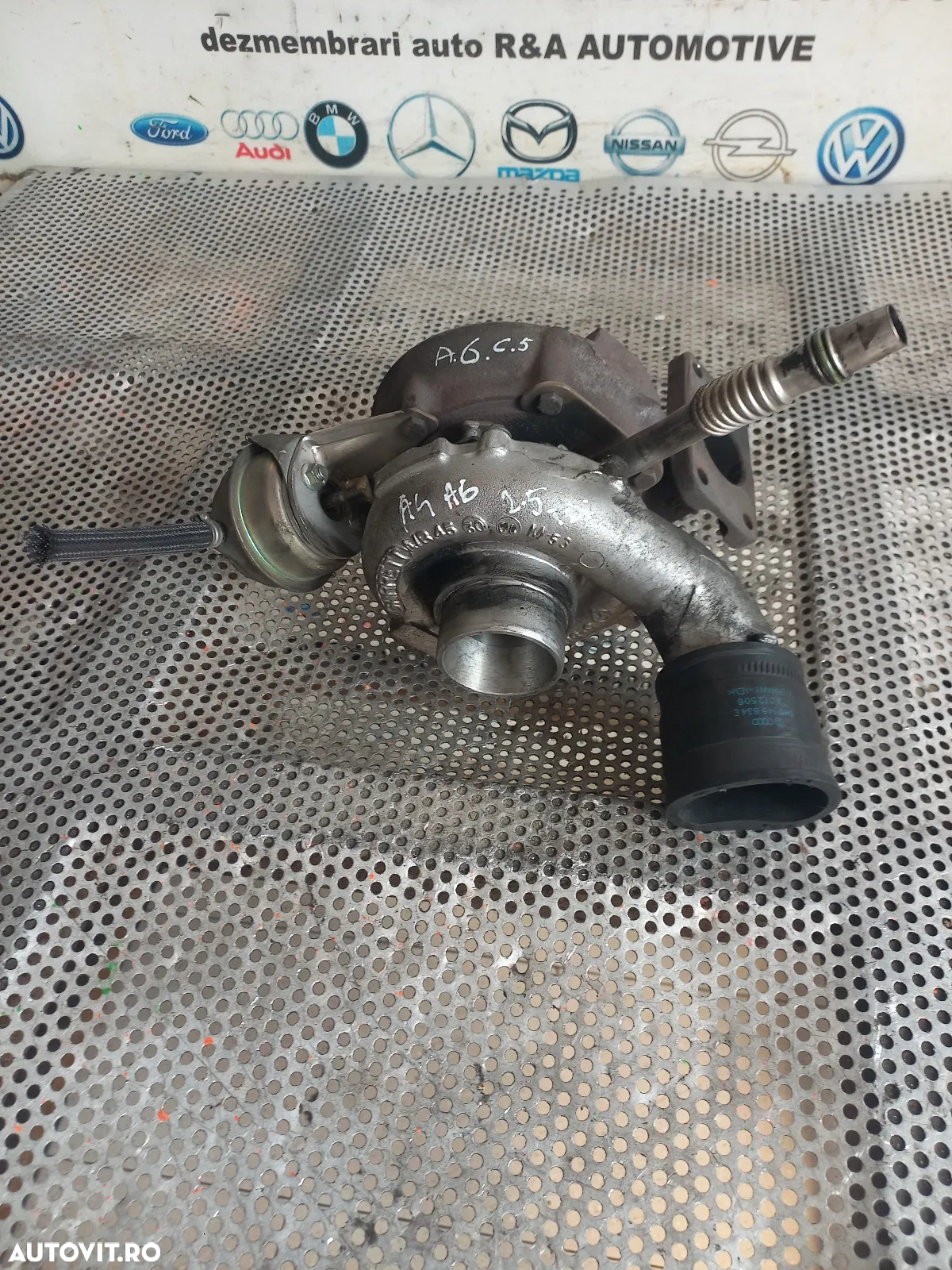Turbo Turbina Audi A4 B5 A6 C5 Skoda Superb Passat B5 2.5 Tdi Cod S - Dezmembrari Arad - 2