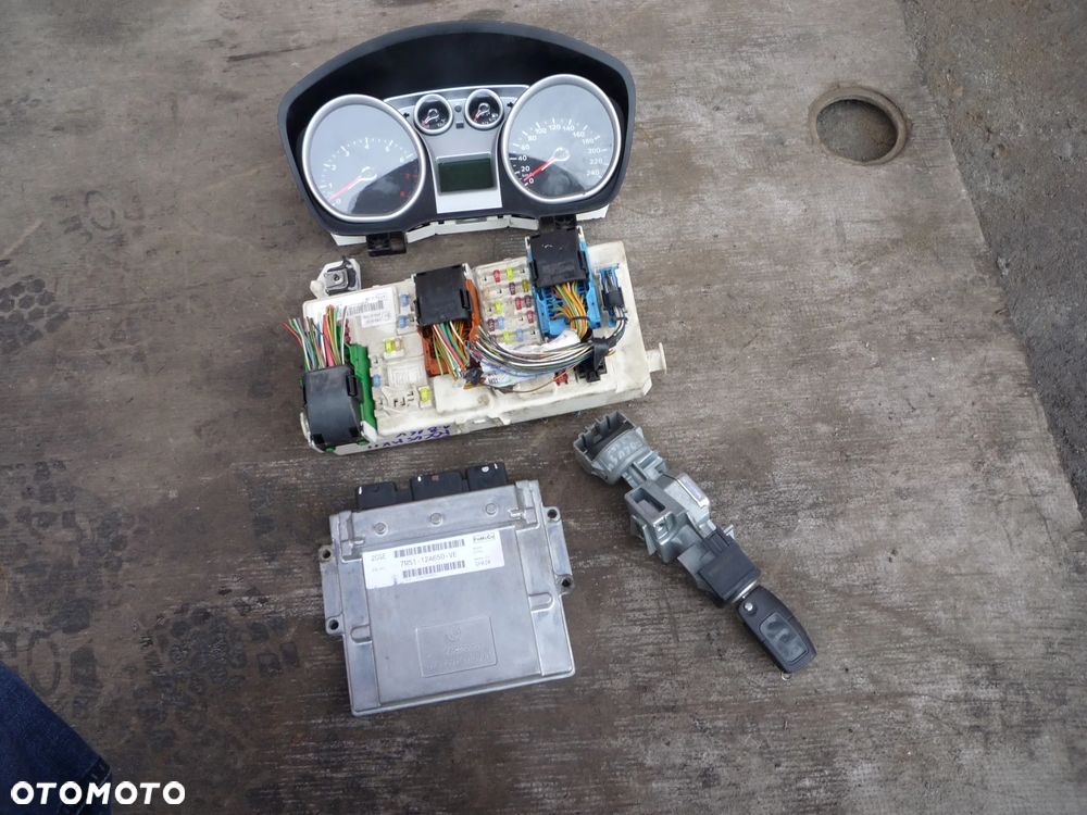 FORD FOCUS MK2 LIFT 1.8 16V IMMO ZESTAW STARTOWY 7M51-12A650-VE - 1