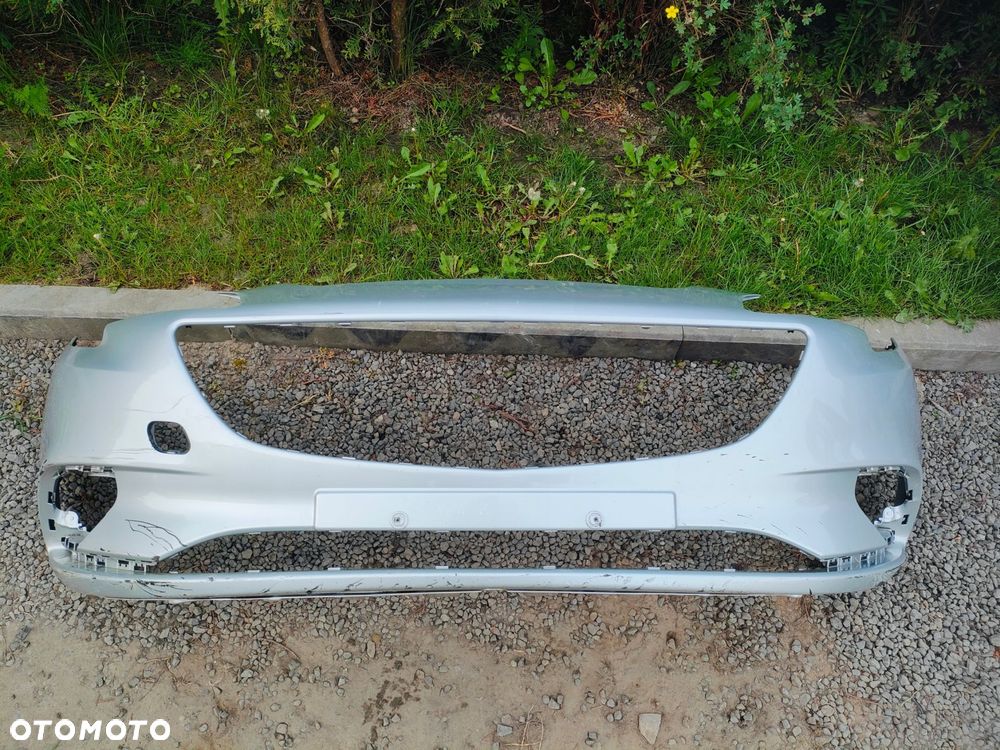 OPEL CORSA E 14- ZDERZAK PRZÓD PRZEDNI SREBRNY - 1