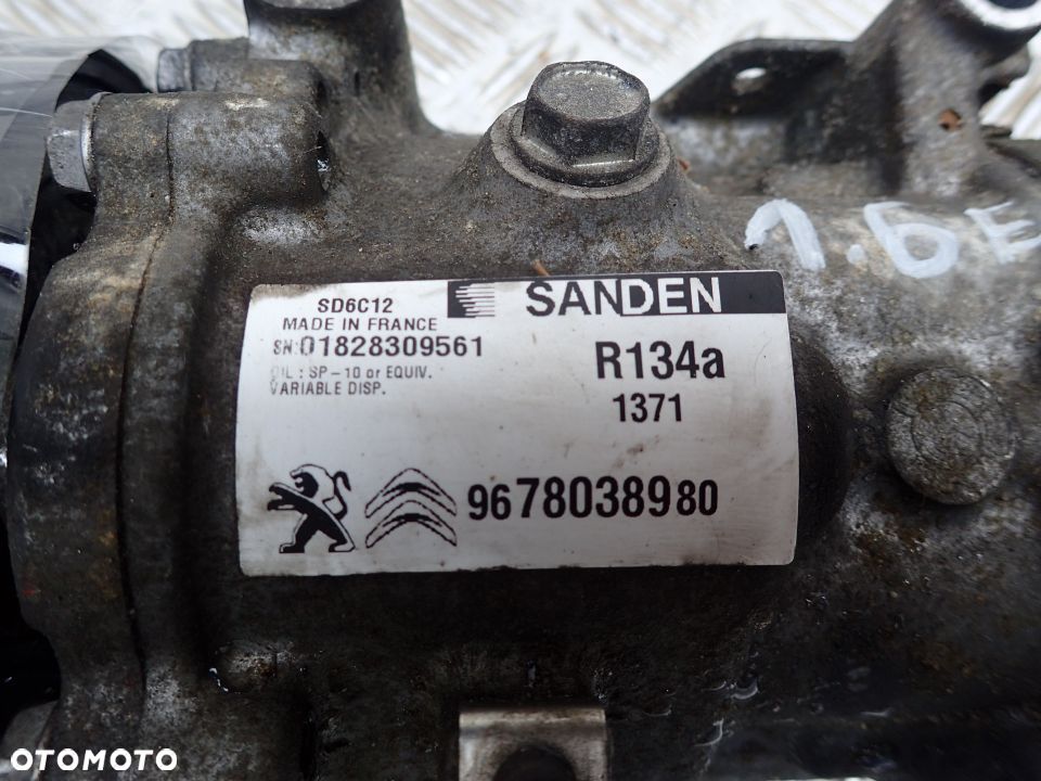 PEUGEOT 508 1,6 EHDI POMPA KLIMATYZACJI 9678038980 RADOM - 2