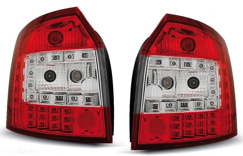 Lampy tylne kpl Led Tuning RedWhite Audi A4 b6 małysz 8e 8e9 Avant Kombi 00 - 3