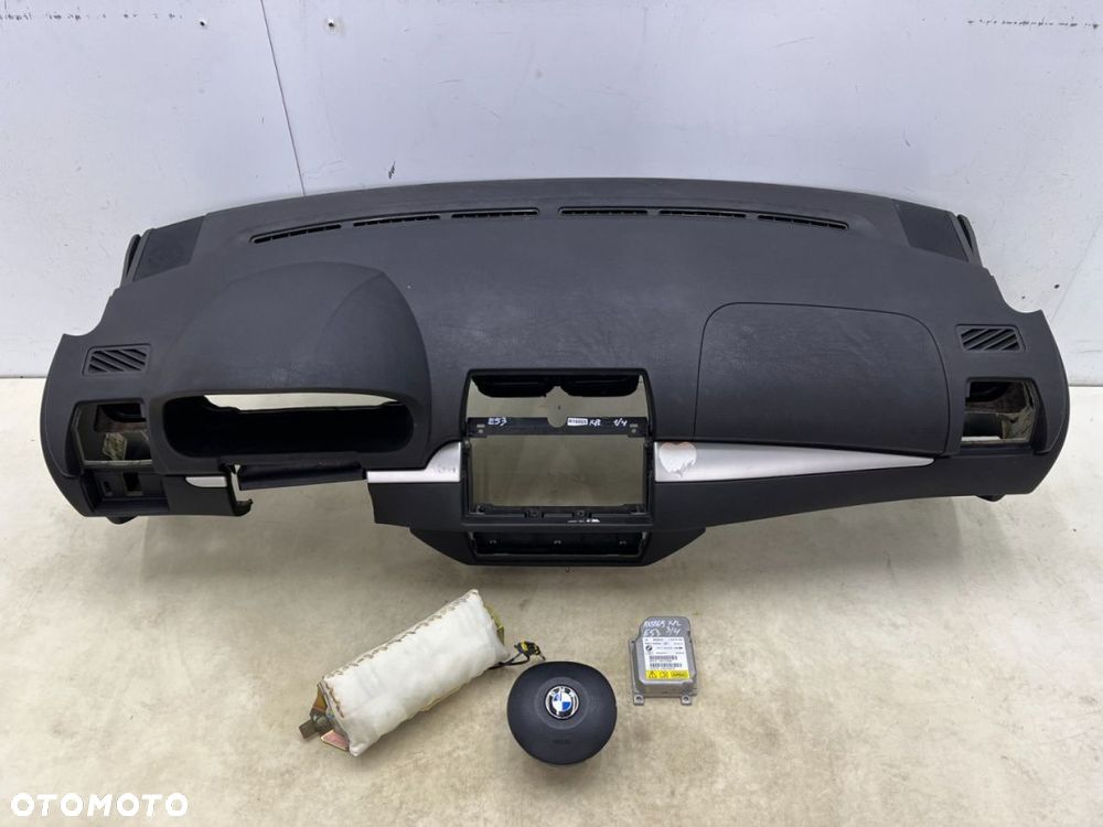 Deska rozdzielcza BMW X5 E53 przedlift 99-03r. kokpit konsola poduszki powietrzne AIRBAG komplet - 1