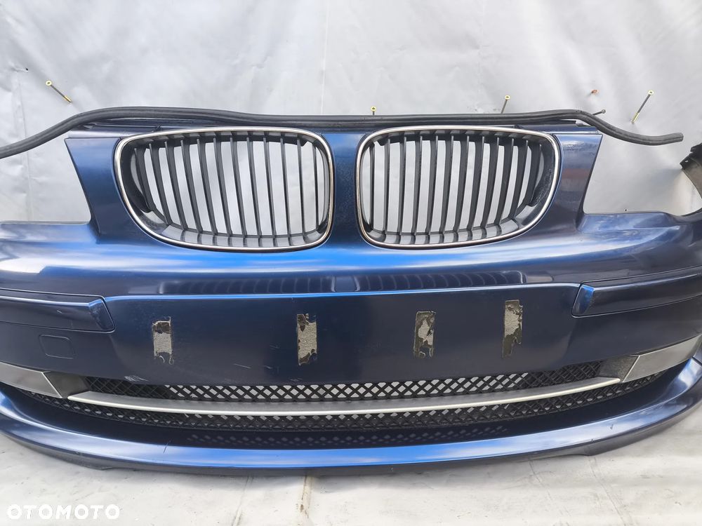 BMW 1 E81 E87 FL LIFT ZDERZAK PRZEDNI KOMPLETNY GRILL HALOGENY 7239273 - 4