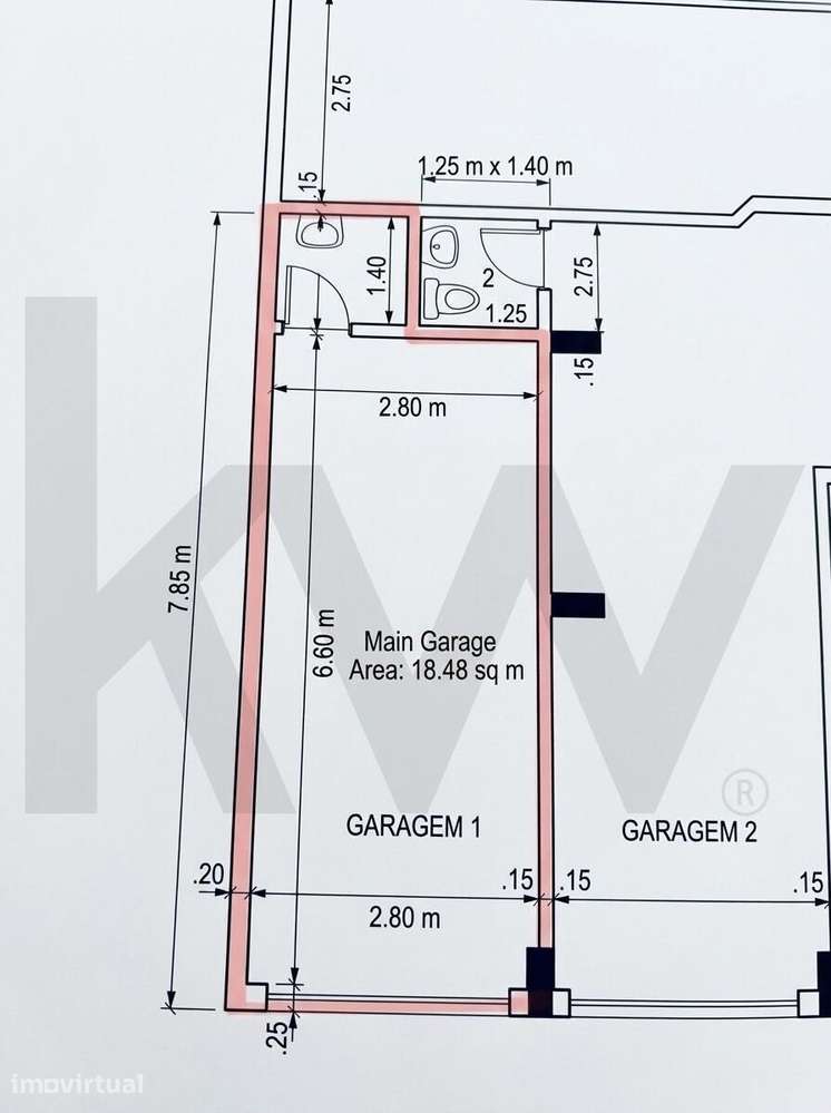 Garagem Fechada em São Marcos (Agualva-Cacém) - Grande imagem: 5/7