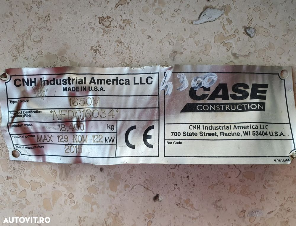 Pentru Piese, Buldozer Case 1650M, For Parts - 3