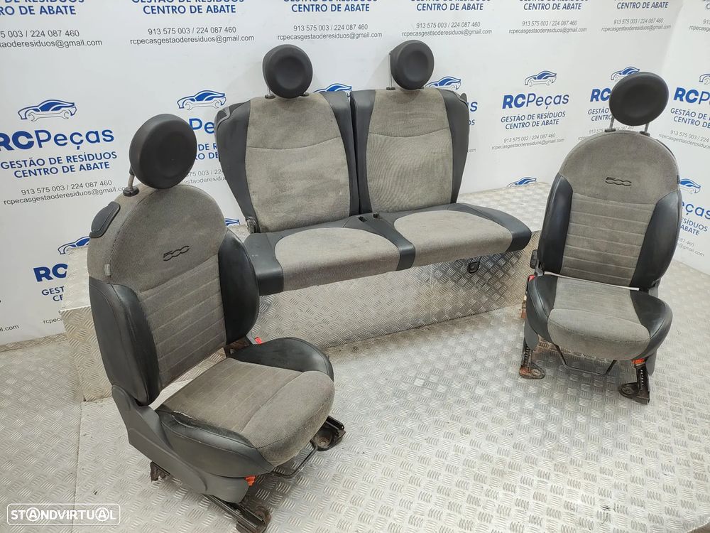 Conjunto Bancos Pele Tecido Fiat 500 312 2007 - 2024 - 3