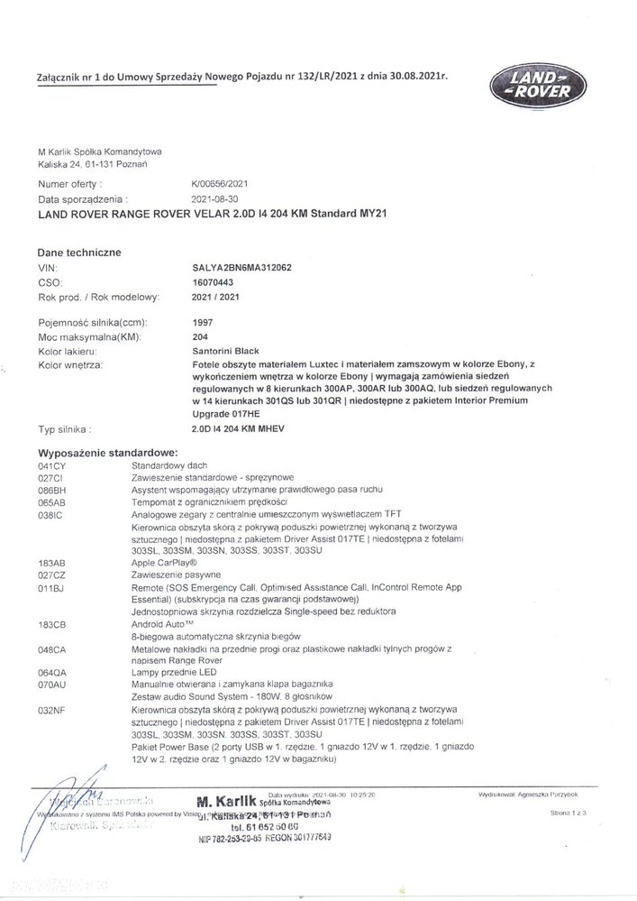 Land Rover Range Rover Velar D200 S - 30
