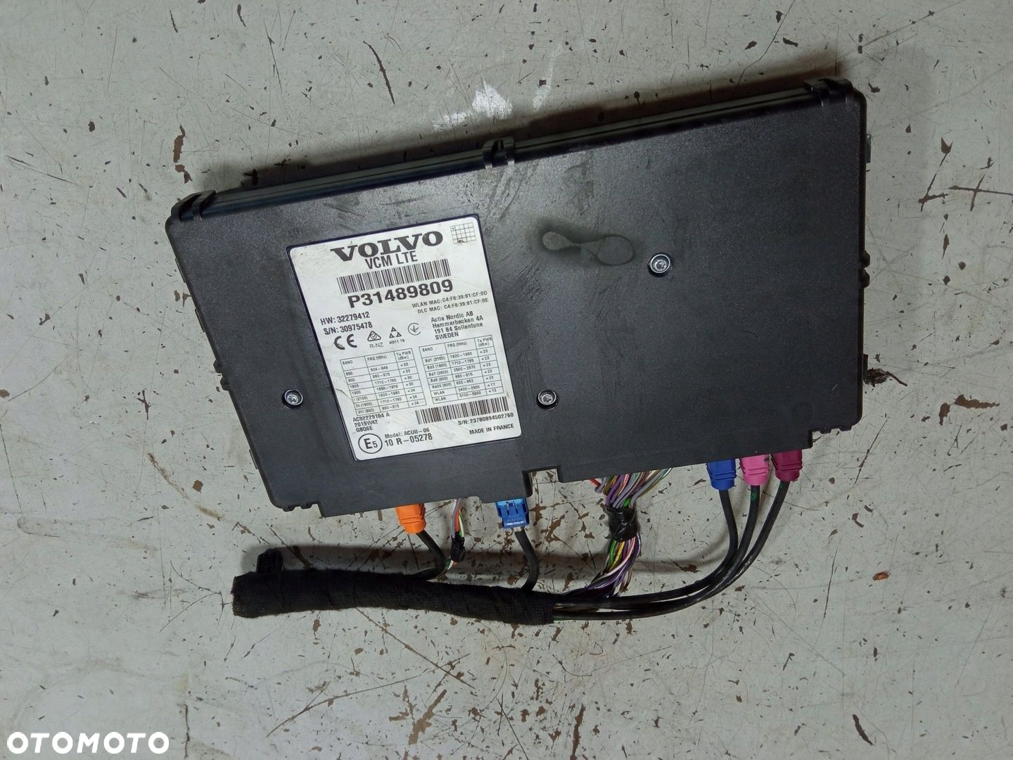 VOLVO V60 II MODUŁ STEROWNIK VCM LTE 31489809 - 2