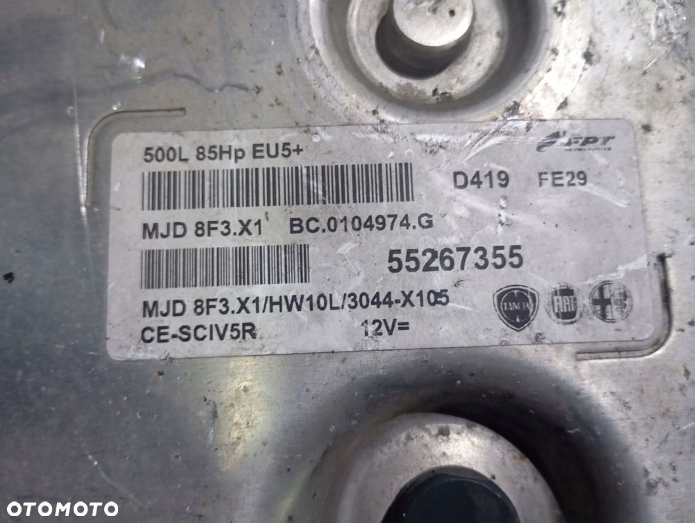 komputer mjd8f3.x1 55267355 fiat 500 1.3 - 2