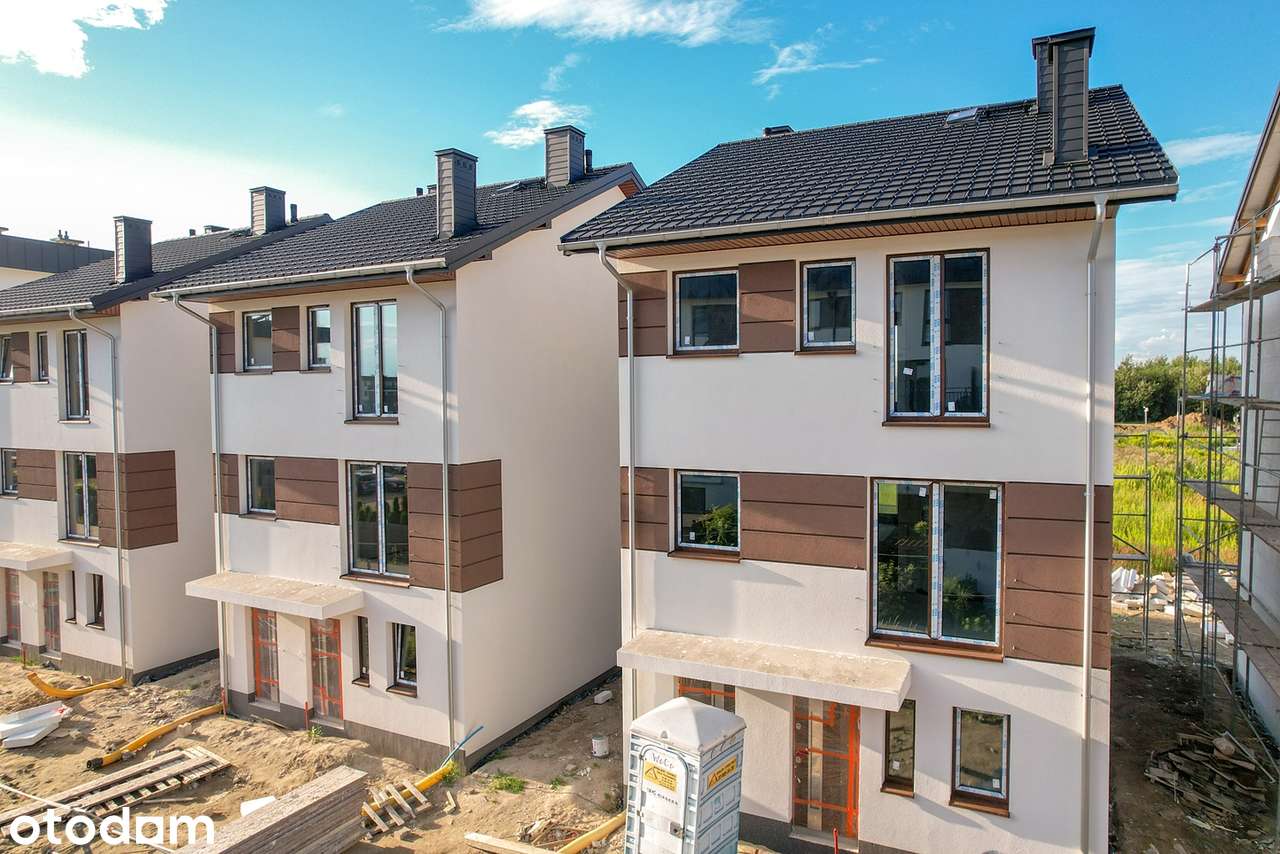 4 pokoje 95,17 m2! Dwa piętra! Skrajny ogródek 197 m2! Nowa Wola