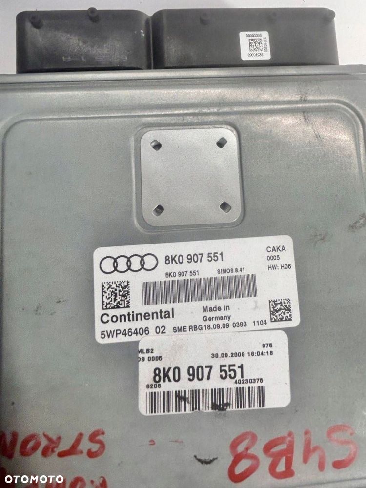 MODUŁ SILNIKA ECU 3.0TFSI 245KW S-TRONIC Audi A4 S4 B8 8K 2011 8K0 907 551 - 2