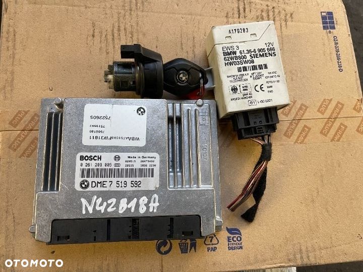 Zestaw do odpalenia komputer ews klucz stacyjka Bmw e46 N42B18a manual - 1