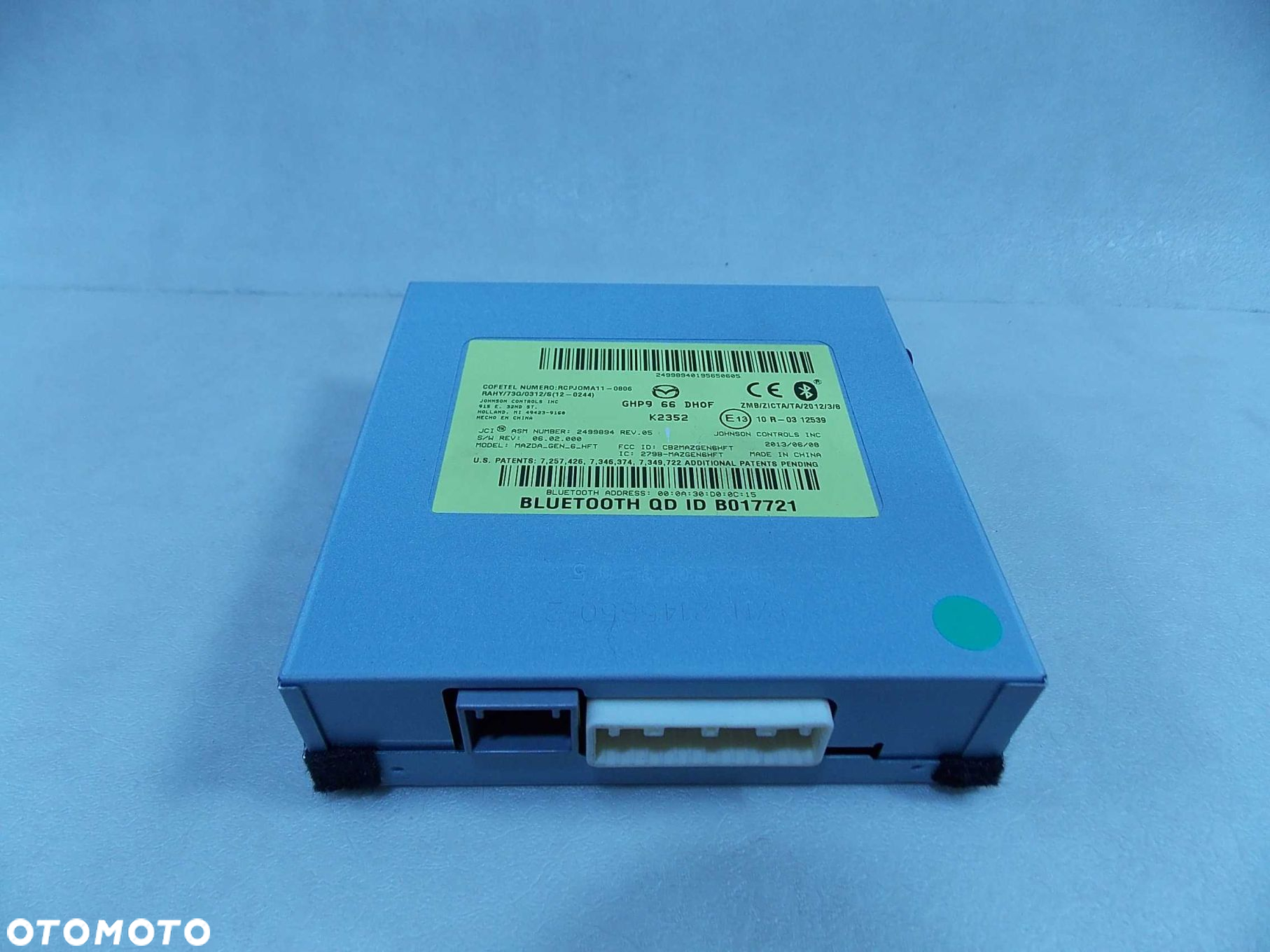 MAZDA 6 VI GJ 12- MODUL BLUETOOTH GHP966DH0F - 2