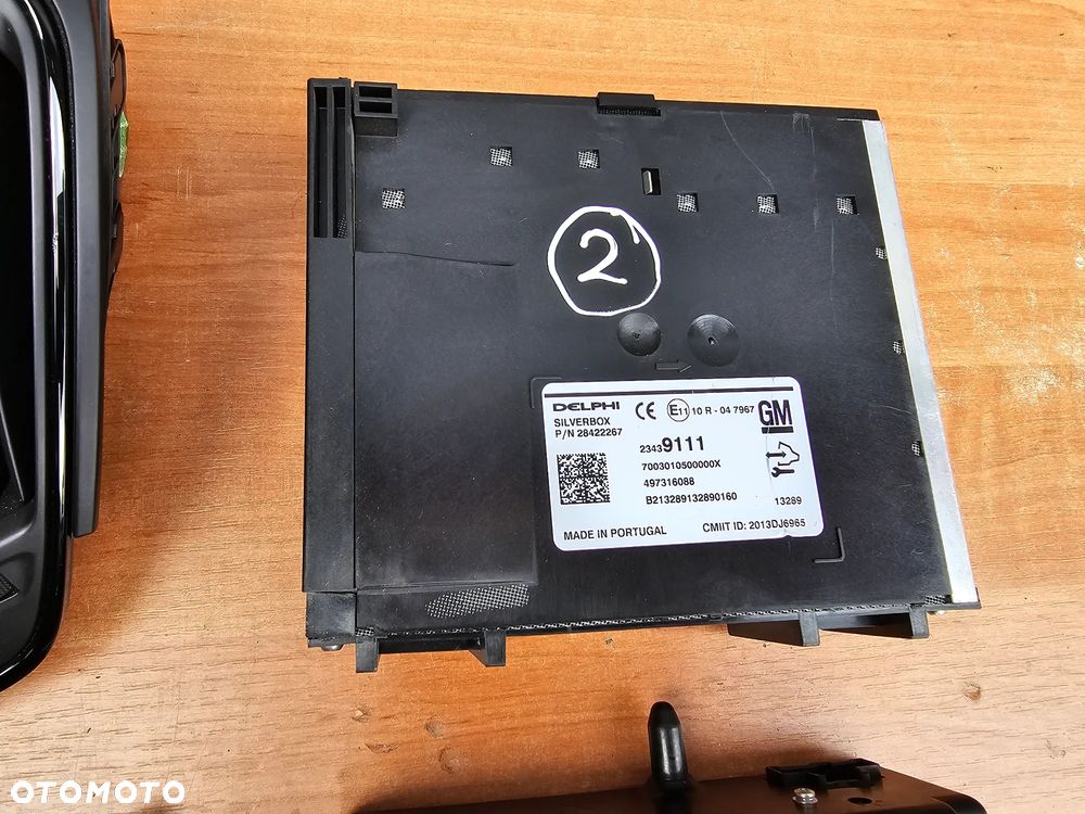 WYŚWIETLACZ RADIO PANEL KLIMATYZACJI OPEL INSIGNIA A PO LIFT KOMPLET 23439111 90802613 - 7