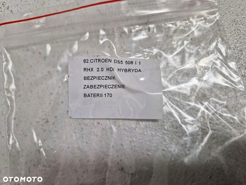 CITROEN DS5 508 1 I RHX 2.0 HDI HYBRYDA BEZPIECZNIK ZABEZPIECZENIE BATERII - 7