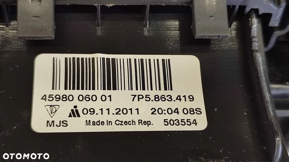 PORSCHE CAYENNE II 10-17R PANEL STEROWANIA MMI RAMKA TUNELU OSLONA WYBIERAKA CZARNY 7P5864785A 7P5864785 - 6