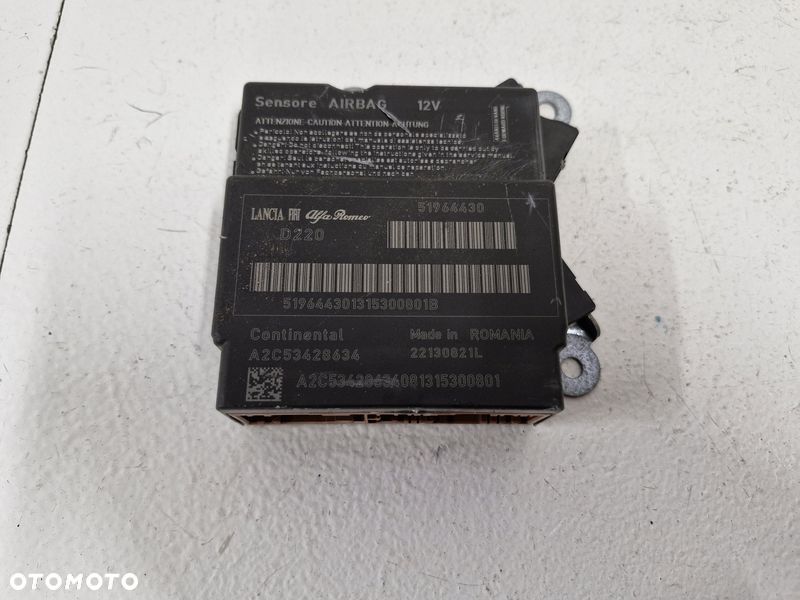 FIAT 500L STEROWNIK PODUSZEK POWIETRZNYCH SENSOR AIRBAG 51964430 A2C53428634 - 1