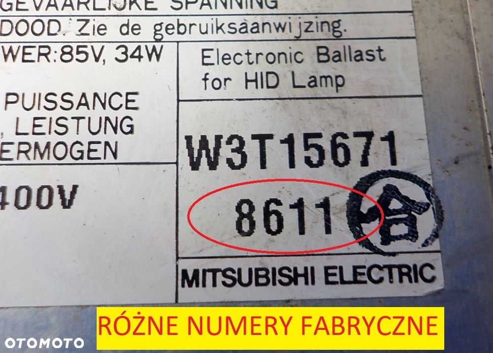 MAZDA 3 I BK PRZETWORNICA XENON W3T15671 - 2