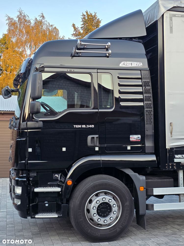 MAN TGM 18.340 / BURTO-FIRANKA / NISKI PRZEBIEG  / 18EURO PALET / SPROWADZONY /  10 TON ŁADOWNOŚĆ  / E6 / LIFT / AUTOMAT / WINDA / - 9