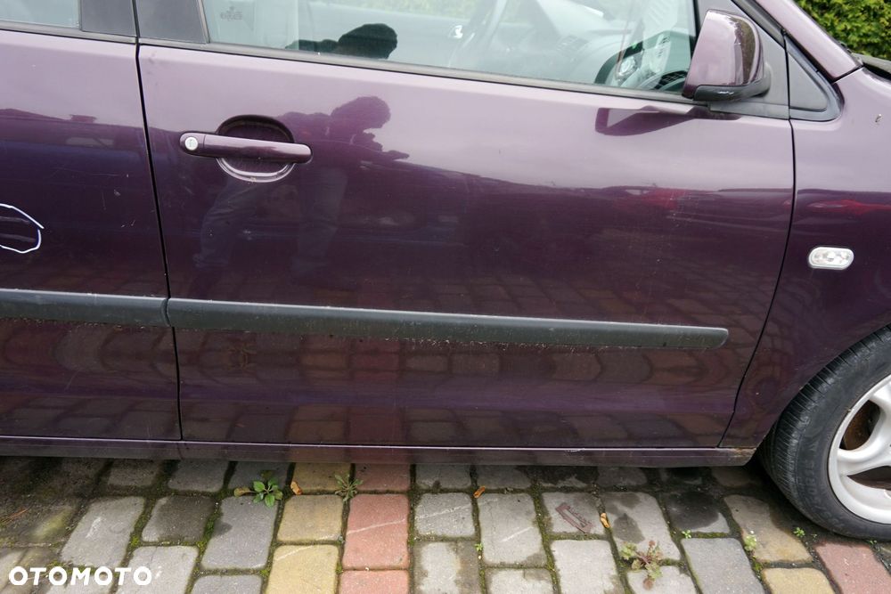 DRZWI PRZEDNIE PRAWE POLO IV 9N 5D HB LC3W  FIOLETOWY VOLKSWAGEN 2001-2004 - 3