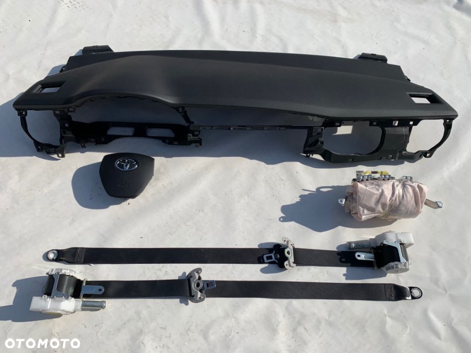 TOYOTA COROLLA E16 AURIS 2 II DESKA KONSOLA KOKPIT PULPITY PÓŁKA PODUSZKI AIRBAG PASY PAS KURTYNY !! - 3