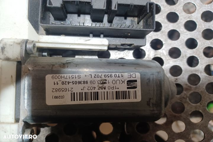 Motoras macara geam fata stanga 1T0959702L 1K0959792P Seat Leon 2 1P - 4