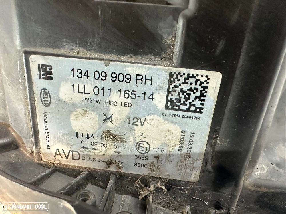 .Otica Farol Frente Frontal Direita Esquerda Halogenio Original Opel Insignia A Facelift 2013 a 2016 - 6