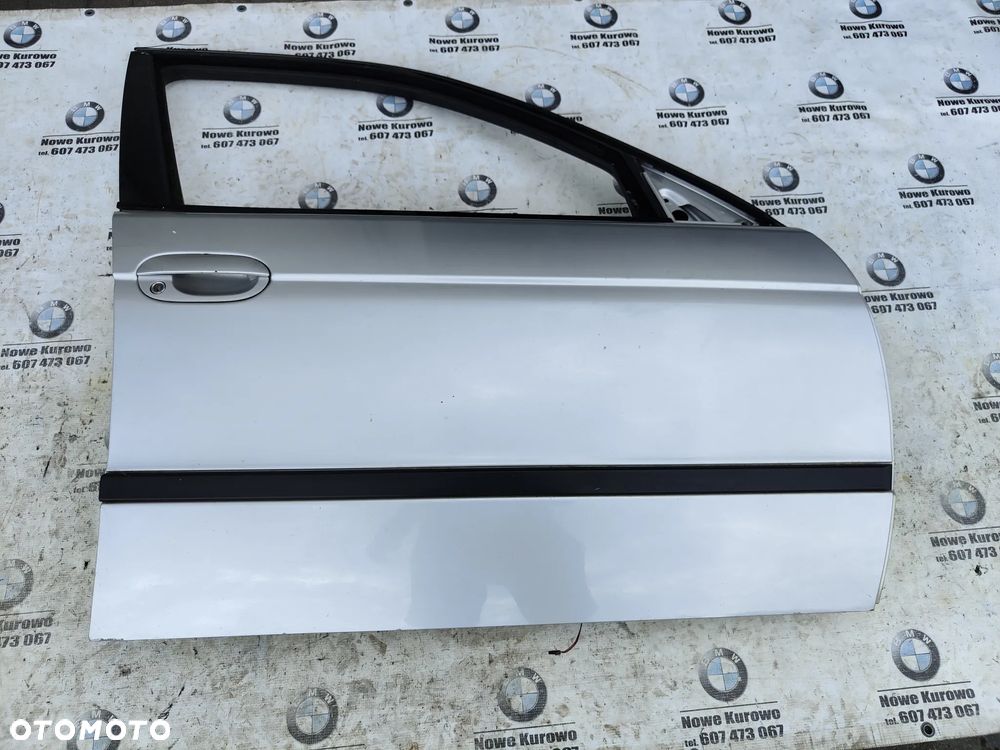 BMW E39 Drzwi prawe przednie przód Titansilber 354/7 - 1