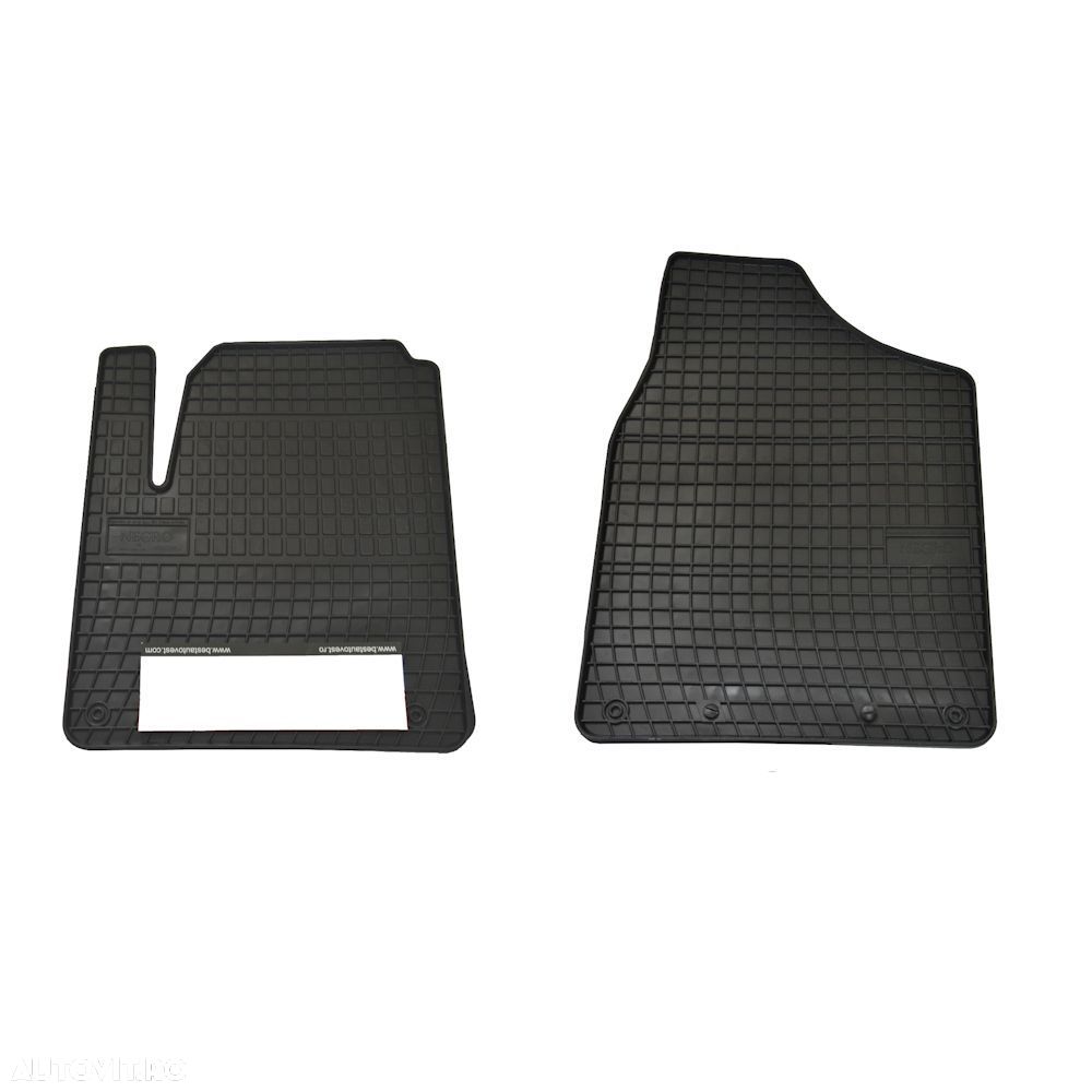Set covorase auto din cauciuc Ford Galaxy 1995-2006 Seat Alhambra 1995-2010 VW Sharan 1996-2010 pentru fata, presuri BestAutoVest, negre, 2 buc. - 1