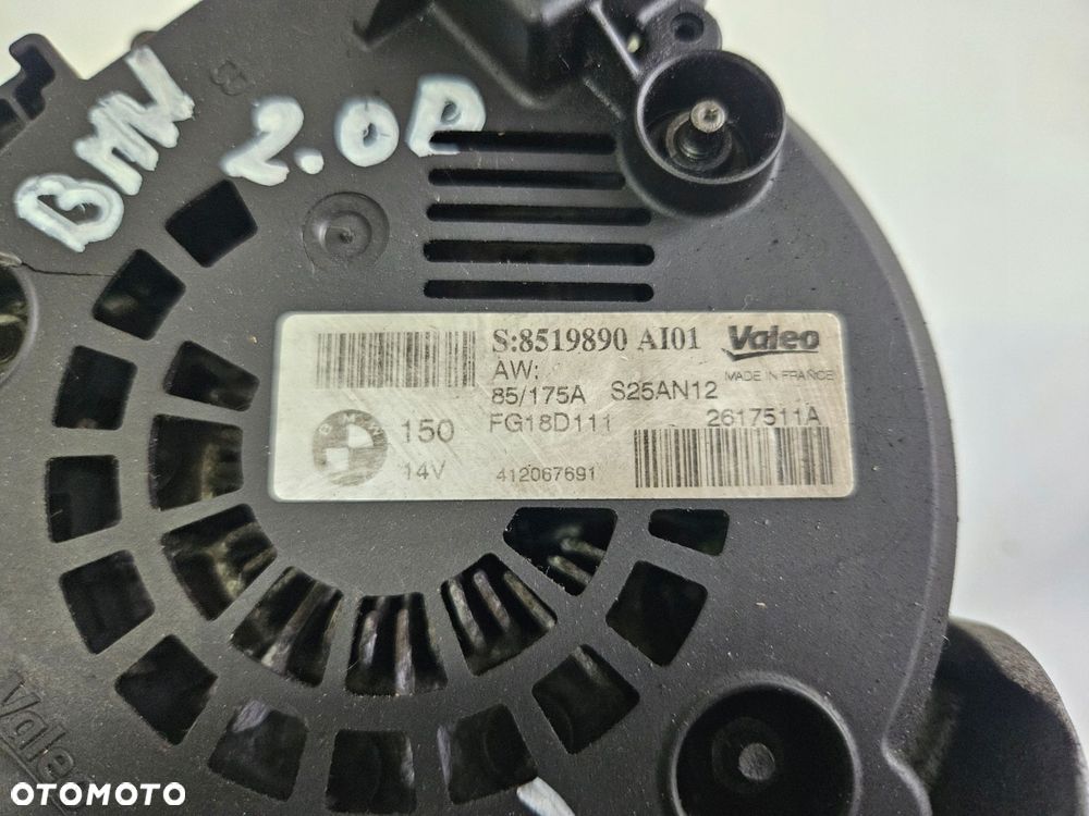 bmw e60 e81 e90 2.0 d n47d20c alternator - 3