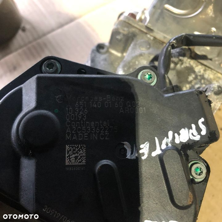 ZAWÓR EGR MERCEDES SPRINTER A651 A6511400160 - 2