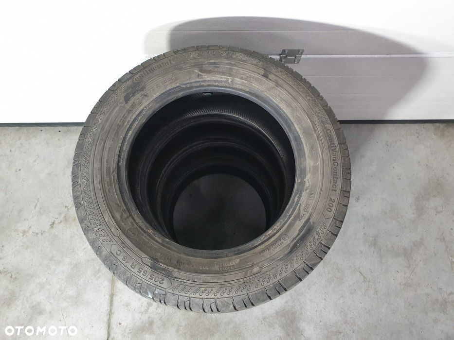 4szt. 205/65/16C 107/105T Continental VanCont 200 6,5mm 2016r [ 5675 ] - 4