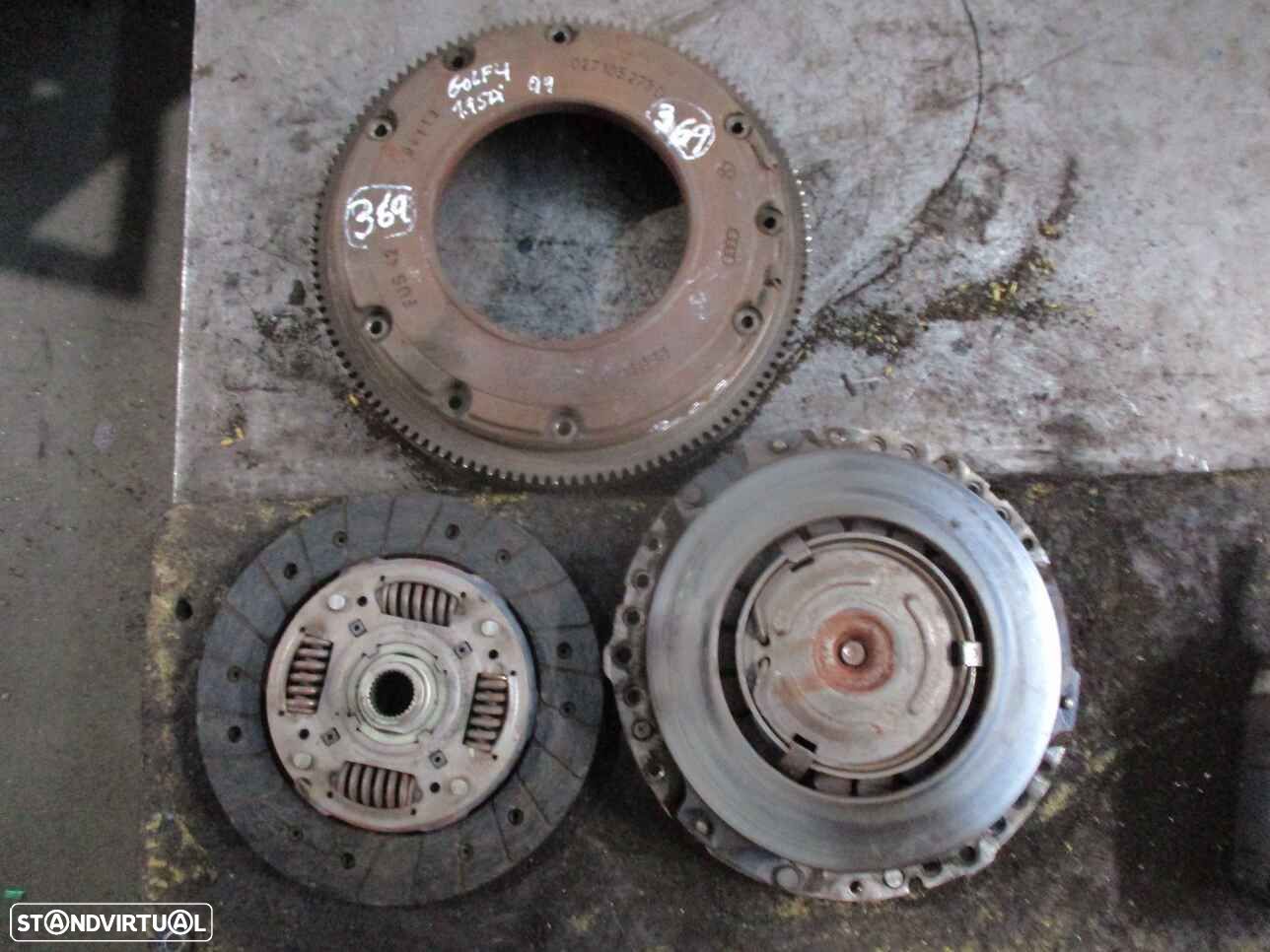Embraiagem 027105273D VW GOLF 4 1999 1.9SDI VALEO/197MM MONOMASSA COMPLETO - 1