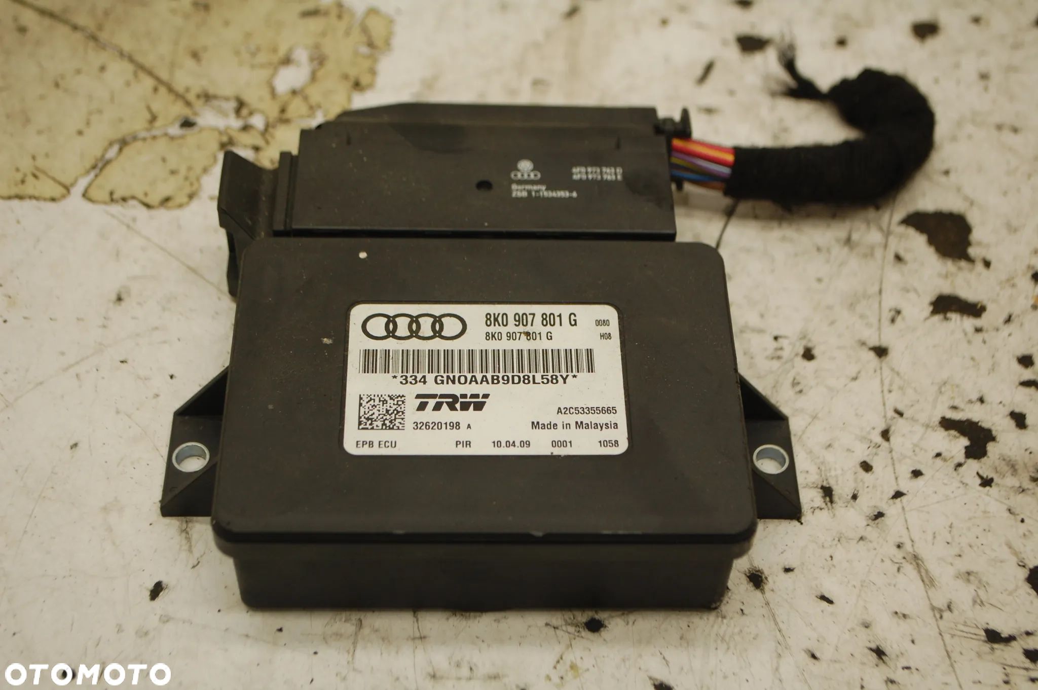 MODUŁ HAMULCA RĘCZNEGO 8K0907801G AUDI A4 B8 A5 - 1