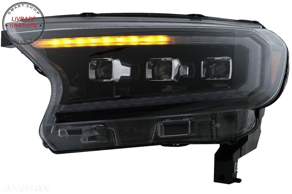 Faruri LED Light Bar Dynamic Start-up Display Ford Ranger Raptor (2015-2020) LHD N- livrare gratuita - 8