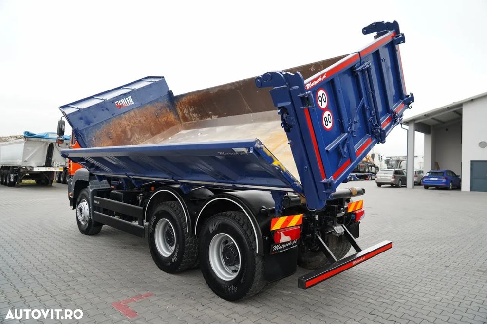 MAN TGA 33.350 / 6x4 / BASCUNĂ / BASCUNĂ HIDRODOXICĂ / MEILLER KIPPER / BORDMATIC / MANUALĂ / IMPORTATĂ - 9