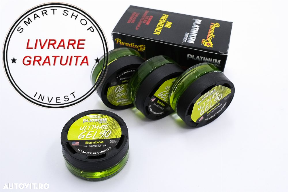 Paradise Fresh Air Ultimate Gel Odorizant Seria Platinum 4 Bucati Bamboo- livrare gratuita - 3