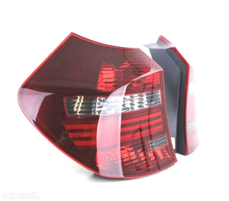 FAROLINS PARA BMW E81 E87 LCI 07-11 VERMELHO FUMADO - 3