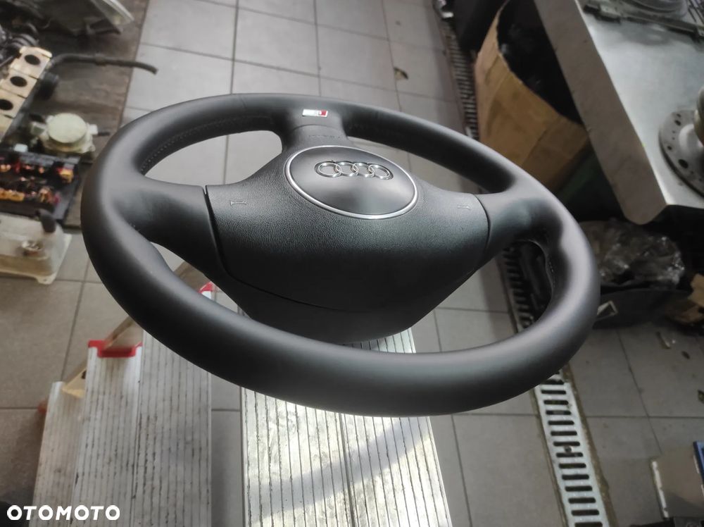 KIEROWNICA 3 RAMIENNA SKÓRZANA SKÓRA S LINE AUDI A3 S3 8L 8P A4 S4 B5 B6 A6 S6 C5 A8 S8 D2 WYSYŁKA !!!!! - 5