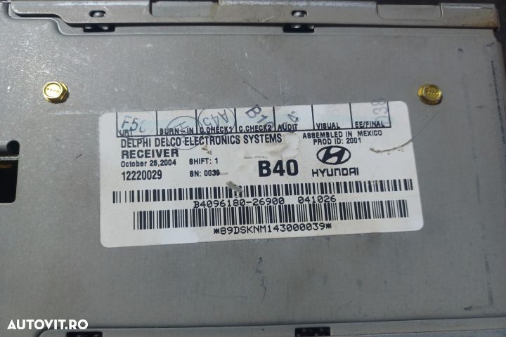 Radiocasetofon 12220029 Hyundai Santa Fe SM [2000 - 2004] Crossover 2 - 4