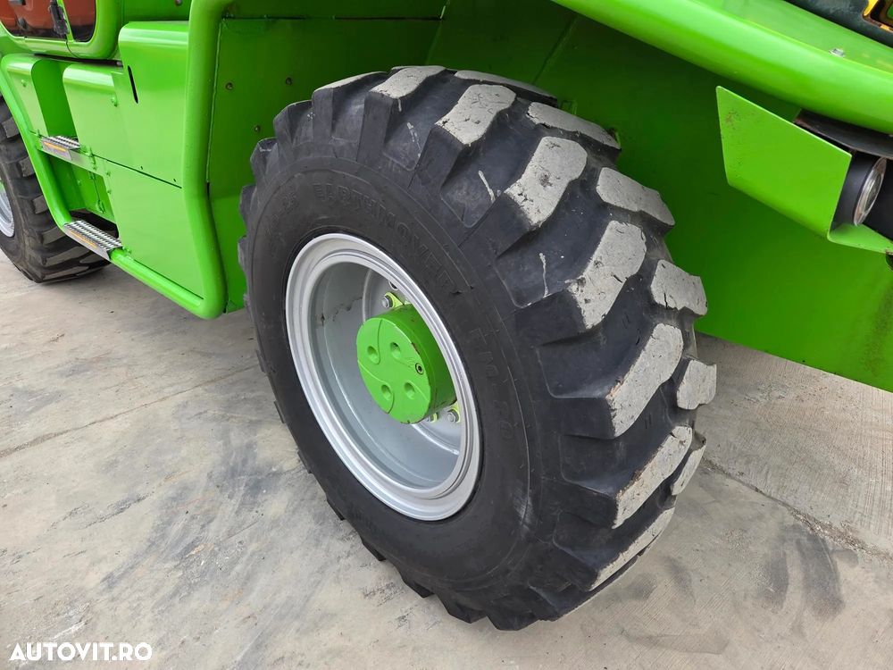 Merlo CA SI O MACARA de 12t, P120.10, ridica 12t la 5m si 7t la 10m, 1.164h, 2018, furci, cupa 3,5mc, Masa operational 15,6t, sistem protectie cu 3 camere/parte, protectie cabina, Aer cond, cilindri de MACARA, posibil leasing 2 ani, PROMOTIE 93.900 EUR+Tva - 19