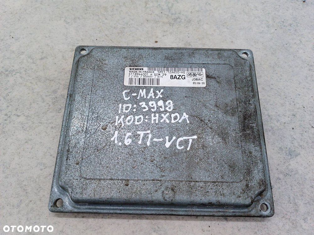 KOMPUTER, STEROWNIK FORD FOCUS C-MAX 5M51-12A650-HG  S118944001 1.6 TI-VCT - 2