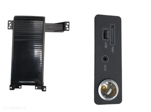 JAGUAR XF X260 UCHWYT TUNEL SCHOWEK NA KUBEK ZAPALNICZKA AUX USB KOMPLET ORYGINAŁ - 1