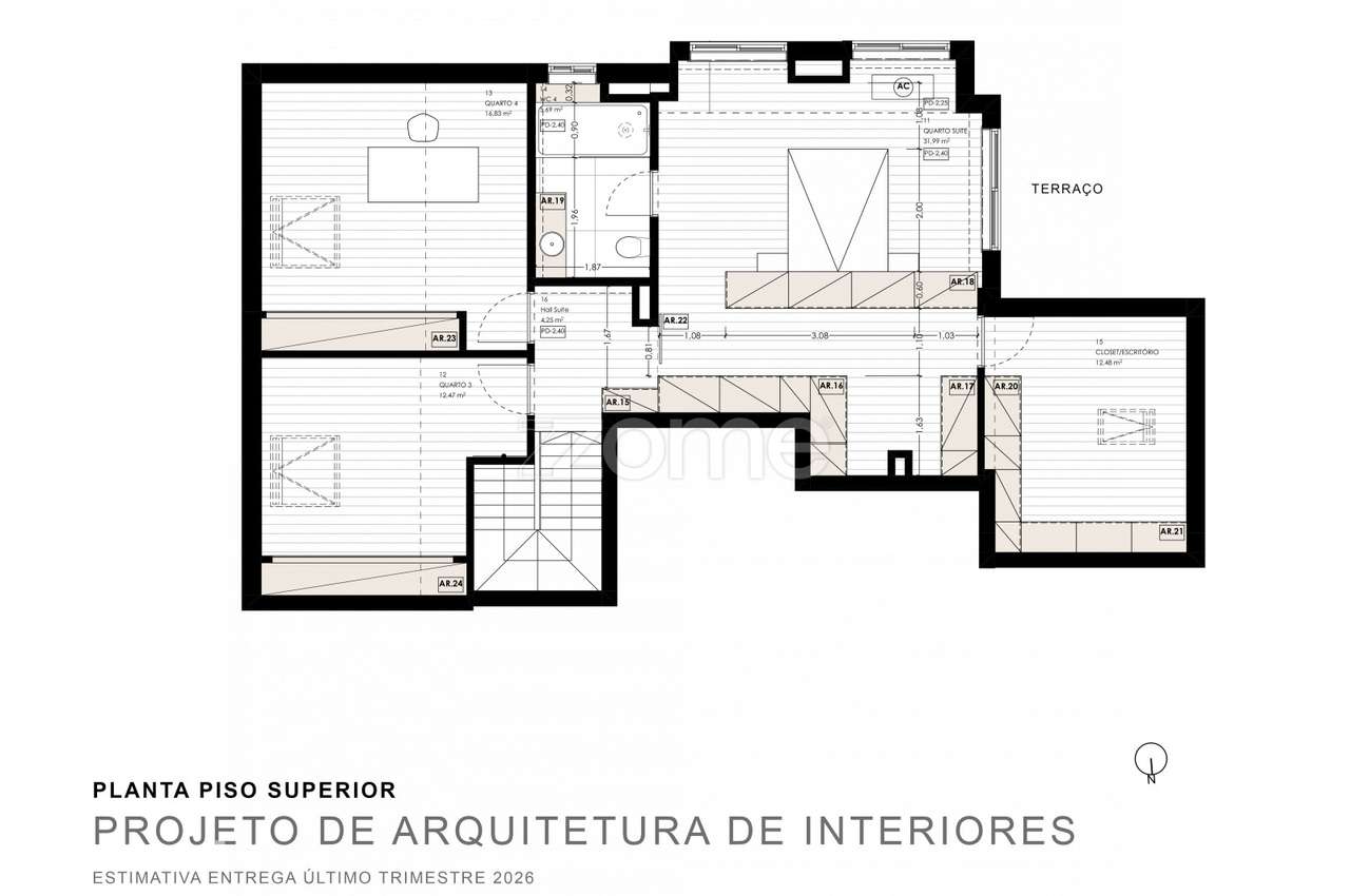 Apartamento Penthouse T3+3 Duplex à Quinta do Fojo, Vila Nova de Gaia - Grande imagem: 5/36