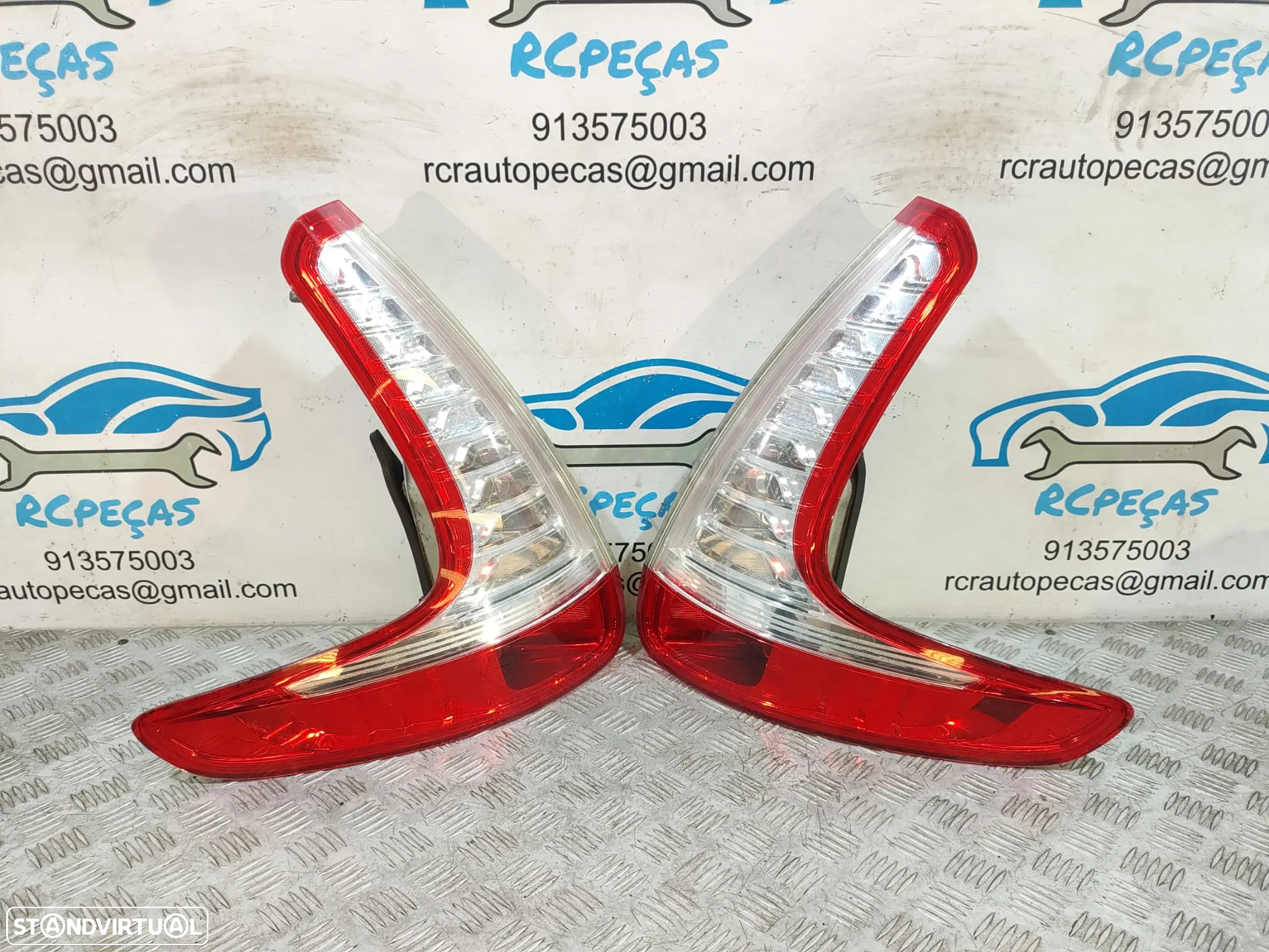 - Conjunto Farolins Originais Renault Grand Scenic 3 89089133 89089134 - 3